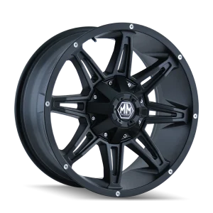 Mayhem – RAMPAGE – Black – 17″x9″ -12mm – All weather Wheels – 8090-7981MB